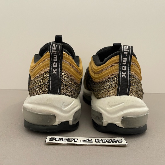 Nike Air Max 97 "Golden Gals" Metallic Gold Sneakers - Picture 5 of 8